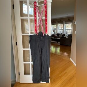 Men’s Bogner Athletics Snowpants with Attached Suspenders-Size 42
